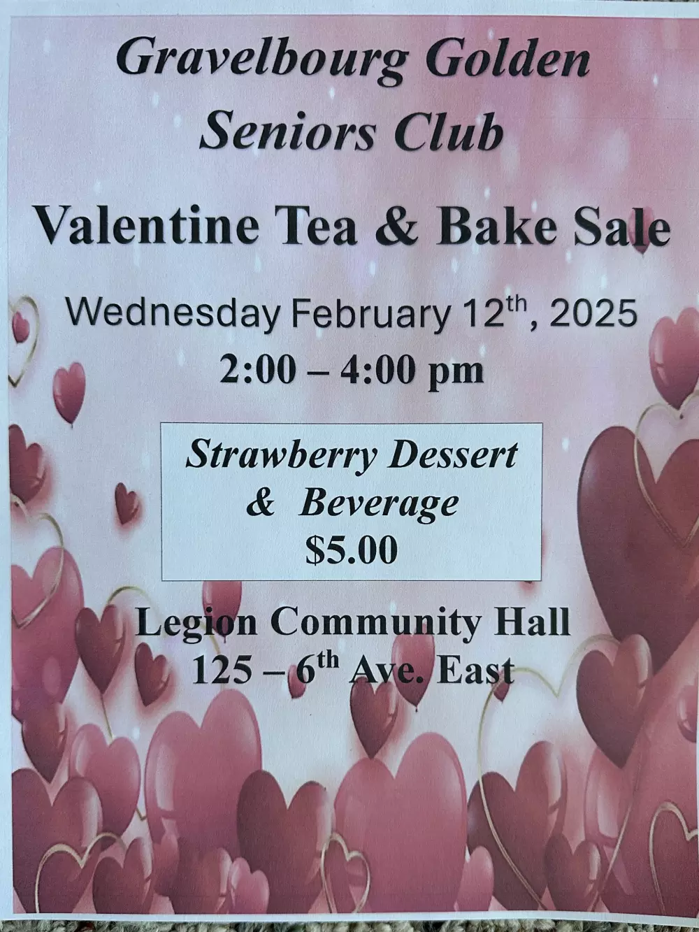 Valentine Tea & Bake Sale