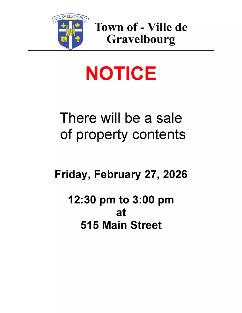 Property Contents Sale