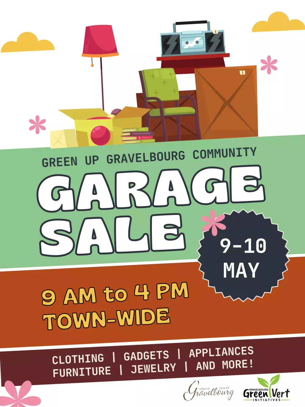 Sign-up for the May 9 & 10 Town-wide Garage Sale today!